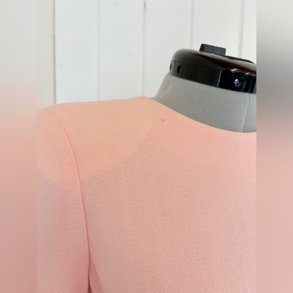 Alexander McQueen Pale Pink Structured Crepe Dress - Picture 7 of 16